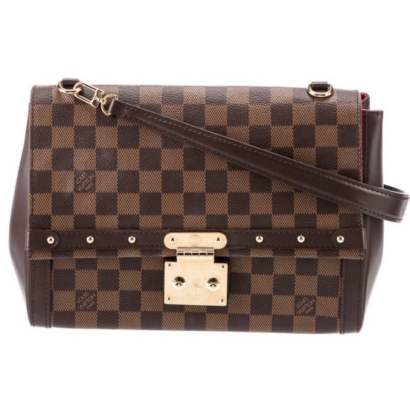 Rare🔥LV Damier Ebene shoulder bag studded top handle handbag Venice LV bag - Picture 15 of 15